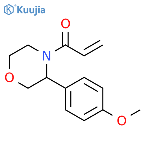 1-3-(4-methoxyphenyl)morpholin-4-ylprop-2-en-1-one structure