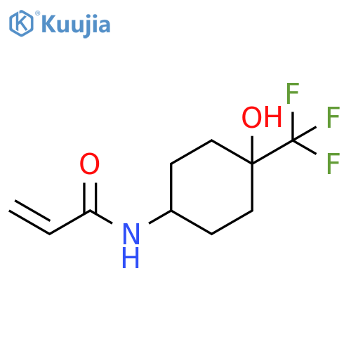 N-4-hydroxy-4-(trifluoromethyl)cyclohexylprop-2-enamide structure