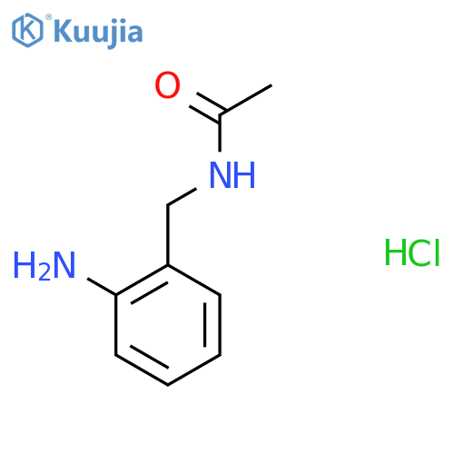 N-[(2-Aminophenyl)methyl]acetamide;hydrochloride structure