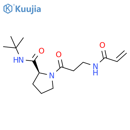N′-(1-Oxo-2-propen-1-yl)-β-alanyl-N-(1,1-dimethylethyl)prolinamide structure