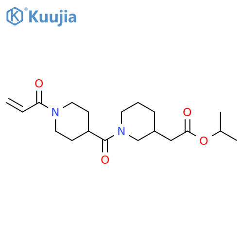 1-Methylethyl 1-[[1-(1-oxo-2-propen-1-yl)-4-piperidinyl]carbonyl]-3-piperidineacetate structure
