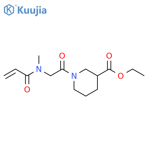 Ethyl 1-[2-[methyl(1-oxo-2-propen-1-yl)amino]acetyl]-3-piperidinecarboxylate structure
