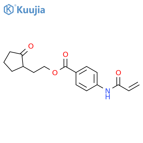 2-(2-Oxocyclopentyl)ethyl 4-[(1-oxo-2-propen-1-yl)amino]benzoate structure