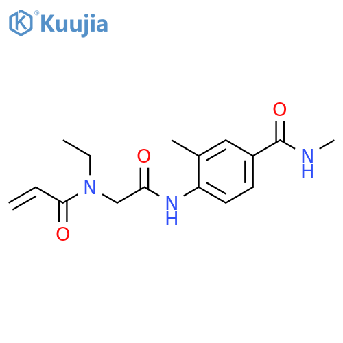 4-[[2-[Ethyl(1-oxo-2-propen-1-yl)amino]acetyl]amino]-N,3-dimethylbenzamide structure