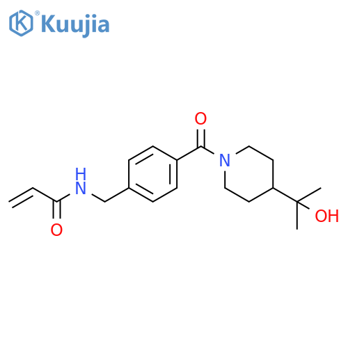 N-[[4-[[4-(1-Hydroxy-1-methylethyl)-1-piperidinyl]carbonyl]phenyl]methyl]-2-propenamide structure