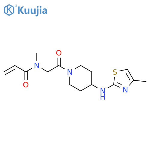 N-Methyl-N-[2-[4-[(4-methyl-2-thiazolyl)amino]-1-piperidinyl]-2-oxoethyl]-2-propenamide structure
