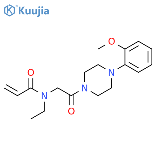 N-Ethyl-N-[2-[4-(2-methoxyphenyl)-1-piperazinyl]-2-oxoethyl]-2-propenamide structure