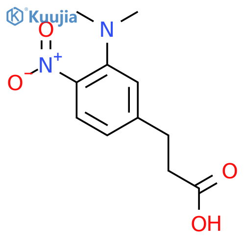 3-[3-(Dimethylamino)-4-nitrophenyl]propanoic acid structure