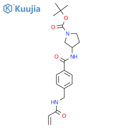 tert-butyl 3-{4-(prop-2-enamido)methylbenzamido}pyrrolidine-1-carboxylate structure