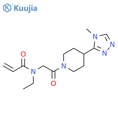 N-Ethyl-N-[2-[4-(4-methyl-4H-1,2,4-triazol-3-yl)-1-piperidinyl]-2-oxoethyl]-2-propenamide structure