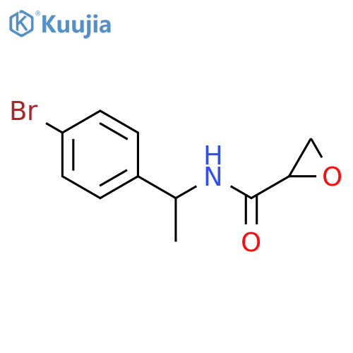 N-1-(4-bromophenyl)ethyloxirane-2-carboxamide structure