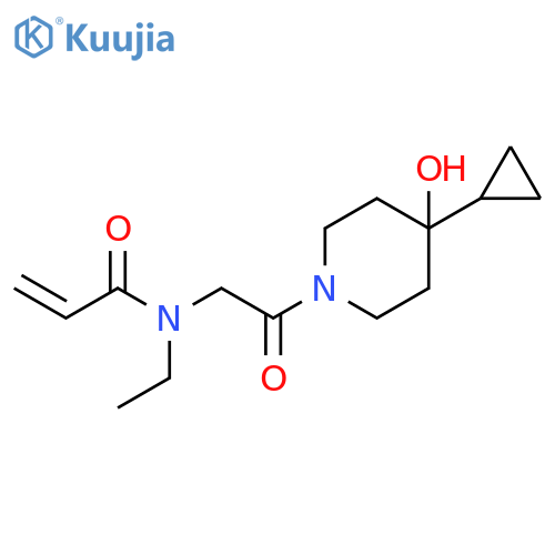 N-2-(4-cyclopropyl-4-hydroxypiperidin-1-yl)-2-oxoethyl-N-ethylprop-2-enamide structure