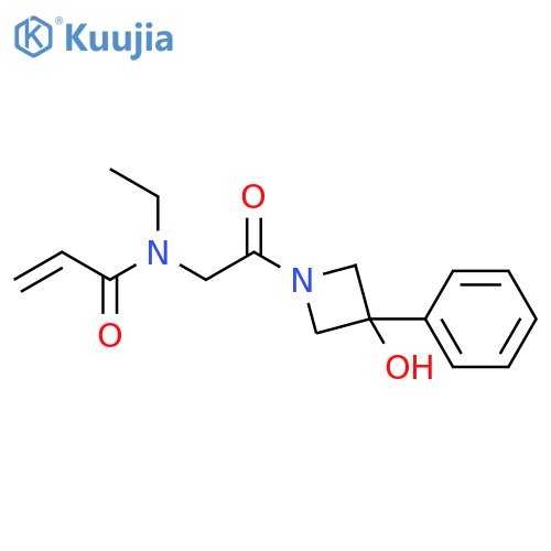 N-Ethyl-N-[2-(3-hydroxy-3-phenyl-1-azetidinyl)-2-oxoethyl]-2-propenamide structure