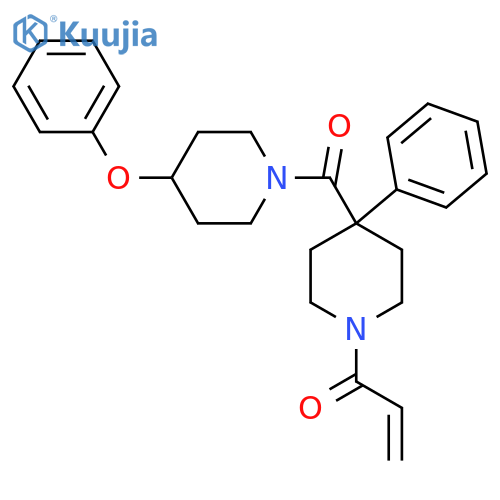 1-[4-(4-Phenoxypiperidine-1-carbonyl)-4-phenylpiperidin-1-yl]prop-2-en-1-one structure