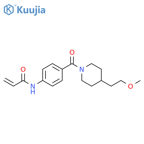 N-[4-[[4-(2-Methoxyethyl)-1-piperidinyl]carbonyl]phenyl]-2-propenamide structure