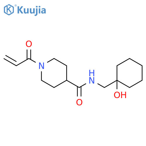 N-[(1-Hydroxycyclohexyl)methyl]-1-(1-oxo-2-propen-1-yl)-4-piperidinecarboxamide structure