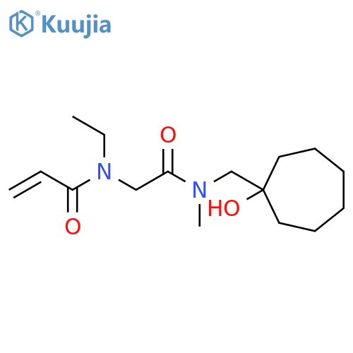 N-Ethyl-N-[2-[[(1-hydroxycycloheptyl)methyl]methylamino]-2-oxoethyl]-2-propenamide structure