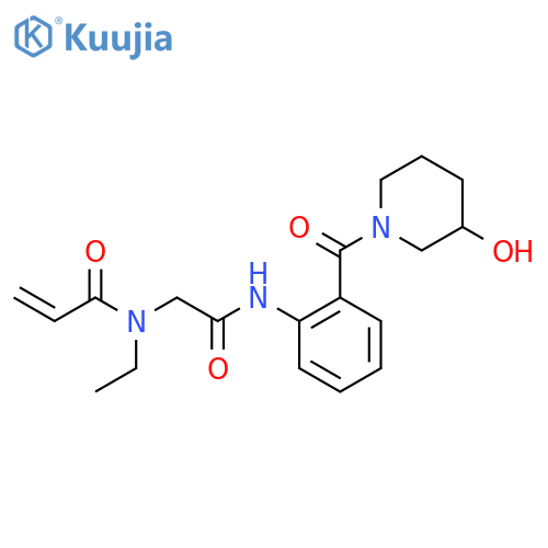 N-ethyl-N-({[2-(3-hydroxypiperidine-1-carbonyl)phenyl]carbamoyl}methyl)prop-2-enamide structure