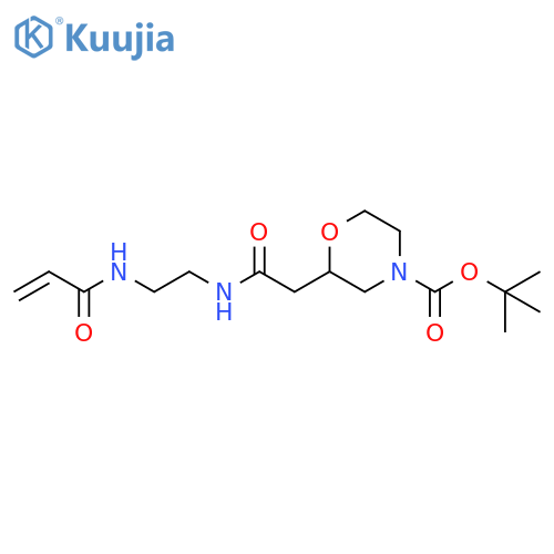 tert-butyl 2-({2-(prop-2-enamido)ethylcarbamoyl}methyl)morpholine-4-carboxylate structure