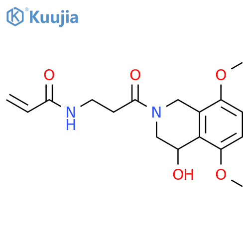 N-[3-(3,4-Dihydro-4-hydroxy-5,8-dimethoxy-2(1H)-isoquinolinyl)-3-oxopropyl]-2-propenamide structure