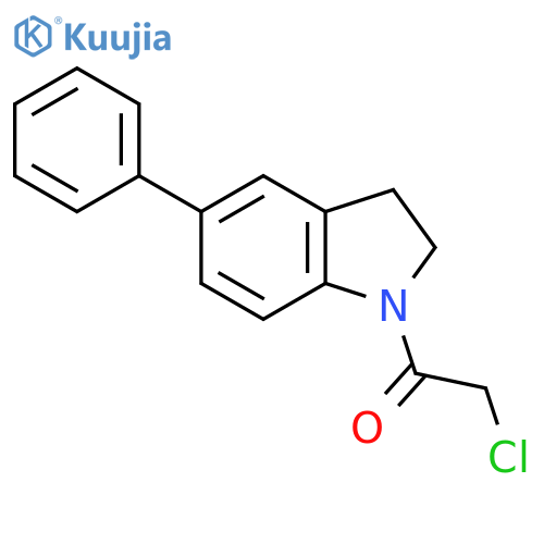 2-Chloro-1-(5-phenyl-2,3-dihydroindol-1-yl)ethanone structure