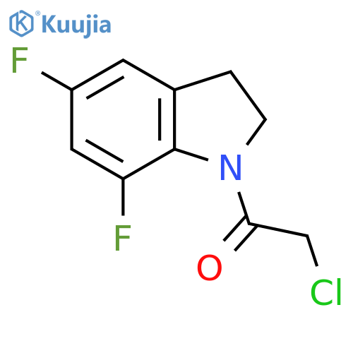2-Chloro-1-(5,7-difluoro-2,3-dihydroindol-1-yl)ethanone structure