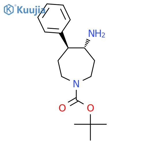 Tert-butyl (4R,5S)-4-amino-5-phenylazepane-1-carboxylate structure