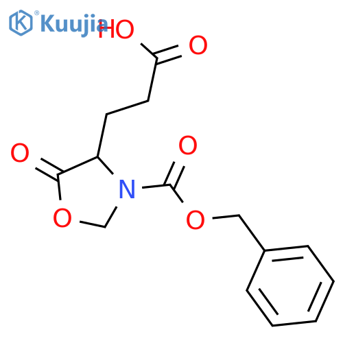 (S)-3-Benzyloxycarbonyl-5-oxo-4-oxazolidinepropanoic Acid structure
