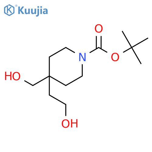 tert-Butyl 4-(2-hydroxyethyl)-4-(hydroxymethyl)piperidine-1-carboxylate structure