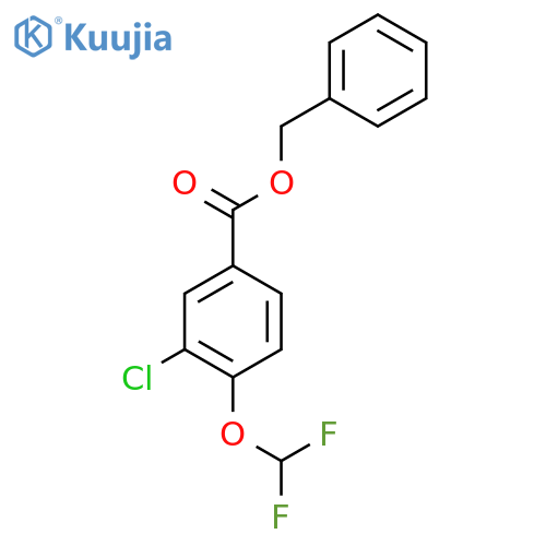 Benzyl 3-chloro-4-(difluoromethoxy)benzoate structure