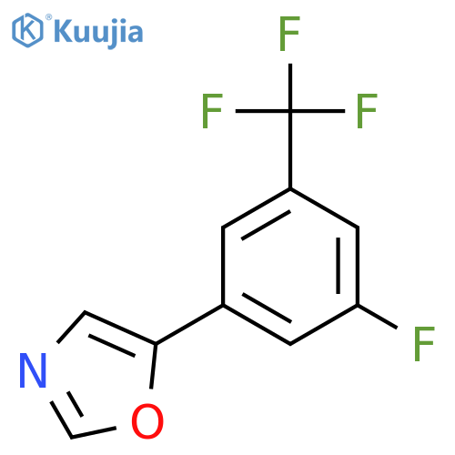 5-(3-Fluoro-5-(trifluoromethyl)phenyl)oxazole structure