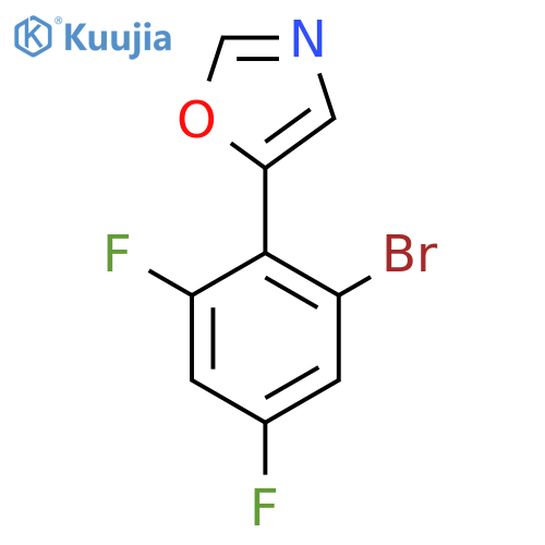 5-(2-Bromo-4,6-difluorophenyl)oxazole structure