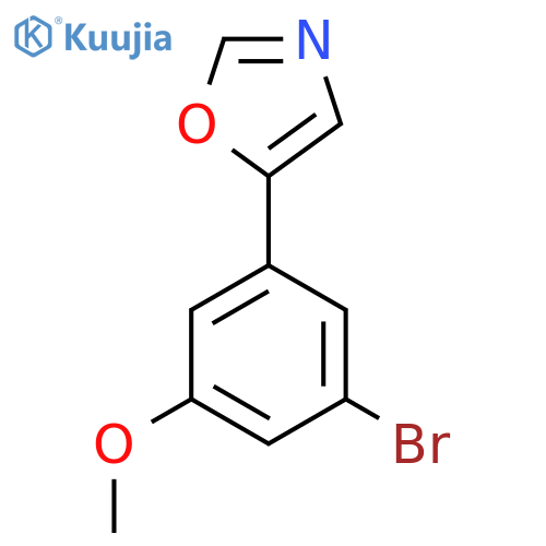 5-(3-Bromo-5-methoxyphenyl)oxazole structure