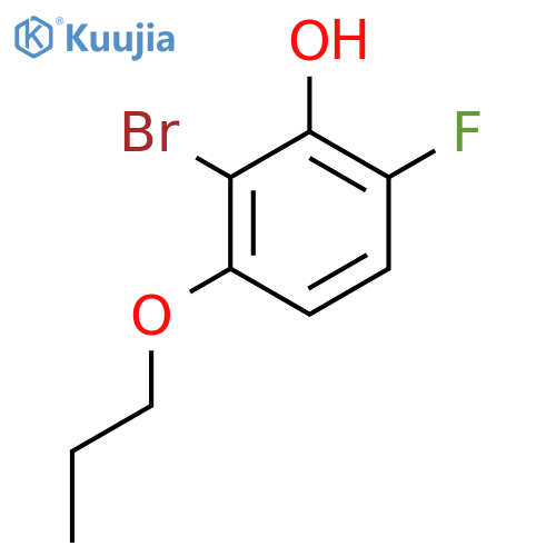 2-Bromo-6-fluoro-3-propoxyphenol structure