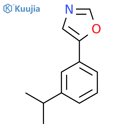5-[3-(Propan-2-yl)phenyl]-1,3-oxazole structure