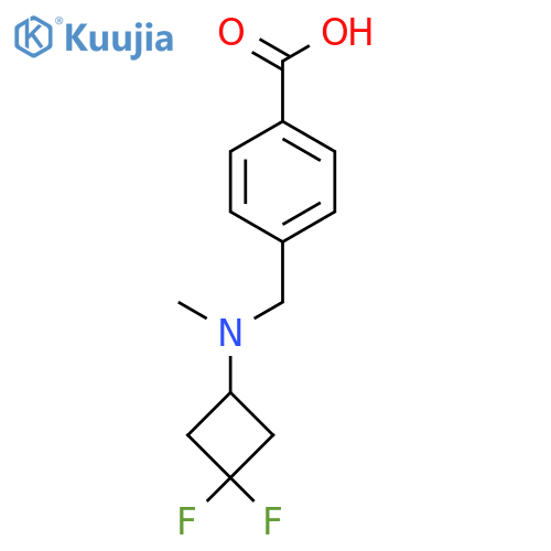 4-(((3,3-Difluorocyclobutyl)(methyl)amino)methyl)benzoic acid structure