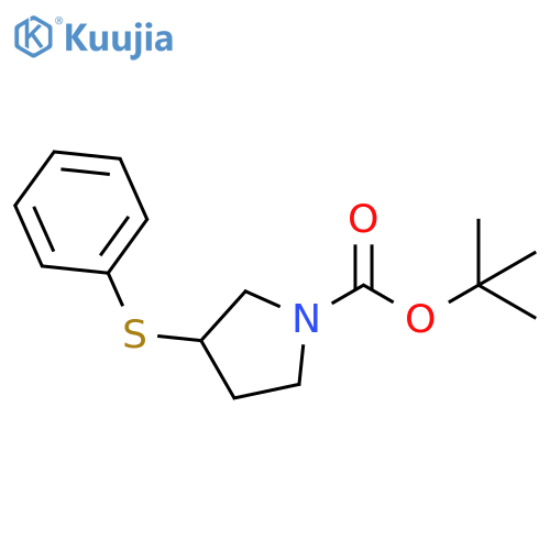 tert-Butyl 3-(phenylsulfanyl)pyrrolidine-1-carboxylate structure