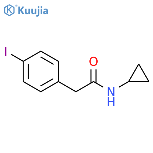 N-Cyclopropyl-2-(4-iodophenyl)acetamide structure