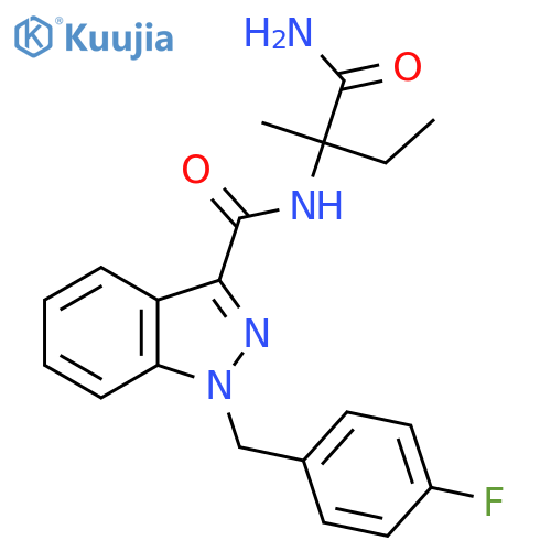 N-(1-amino-2-methyl-1-oxobutan-2-yl)-1-(4-fluorobenzyl)-1h-indazole-3-carboxamide structure