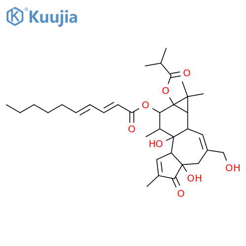 4,9,12,13,20-Pentahydroxy-1,6-tigliadien-3-one; (4β,9α,12β,13α)-form, 12-O-(2Z,4E-Decadienoyl), 13-O-(2-methylpropanoyl) structure