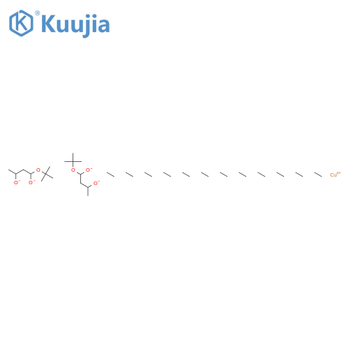 Bis(t-butylacetoacetato)copper(II) structure