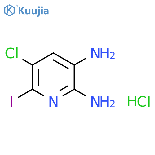 5-Chloro-6-iodopyridine-2,3-diamine hydrochloride structure