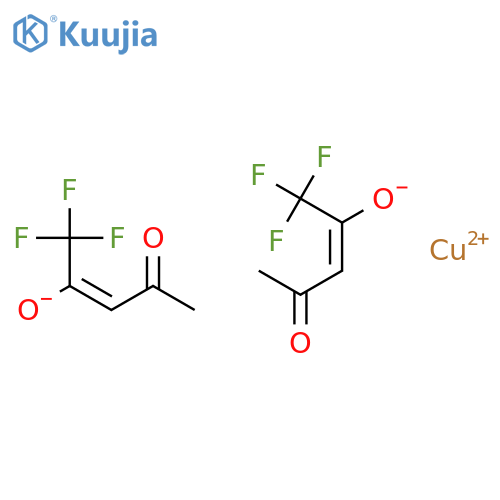 Bis(trifluoro-2,4-pentanedionato)copper(II) structure