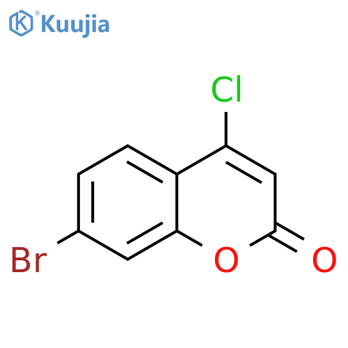2H-1-Benzopyran-2-one, 7-bromo-4-chloro- structure