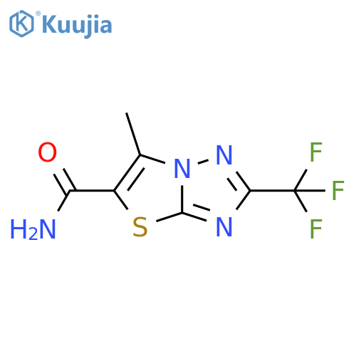 Thiazolo[3,2-b][1,2,4]triazole-5-carboxamide, 6-methyl-2-(trifluoromethyl)- structure