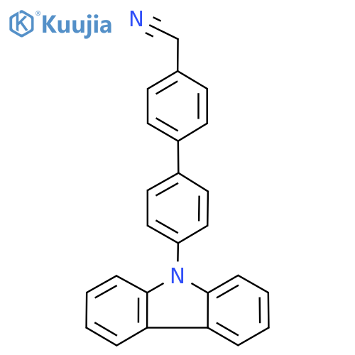 2-(4'-(9H-Carbazol-9-yl)-[1,1'-biphenyl]-4-yl)acetonitrile structure
