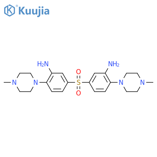 Benzenamine,3,3'-sulfonylbis[6-(4-methyl-1-piperazinyl)- structure