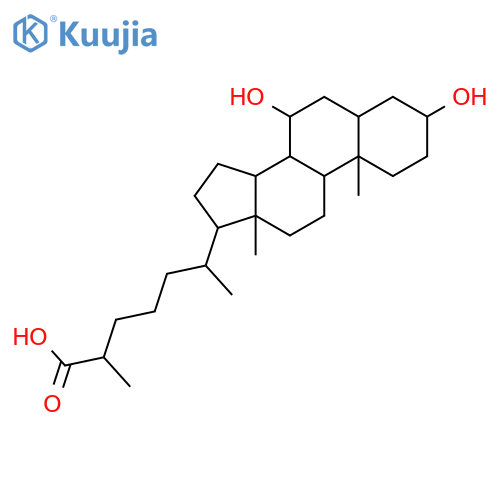 (3alpha,5beta,7alpha,25S)-3,7-Dihydroxycholestan-26-oic acid structure