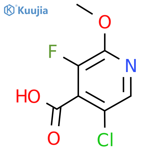 5-Chloro-3-fluoro-2-methoxyisonicotinic acid structure