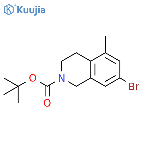2(1H)-Isoquinolinecarboxylic acid, 7-bromo-3,4-dihydro-5-methyl-, 1,1-dimethylethyl ester structure